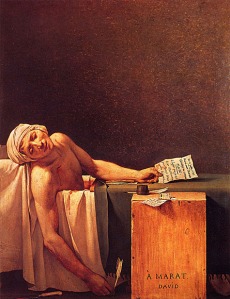 The Death Of Marat by David Jacques Louis